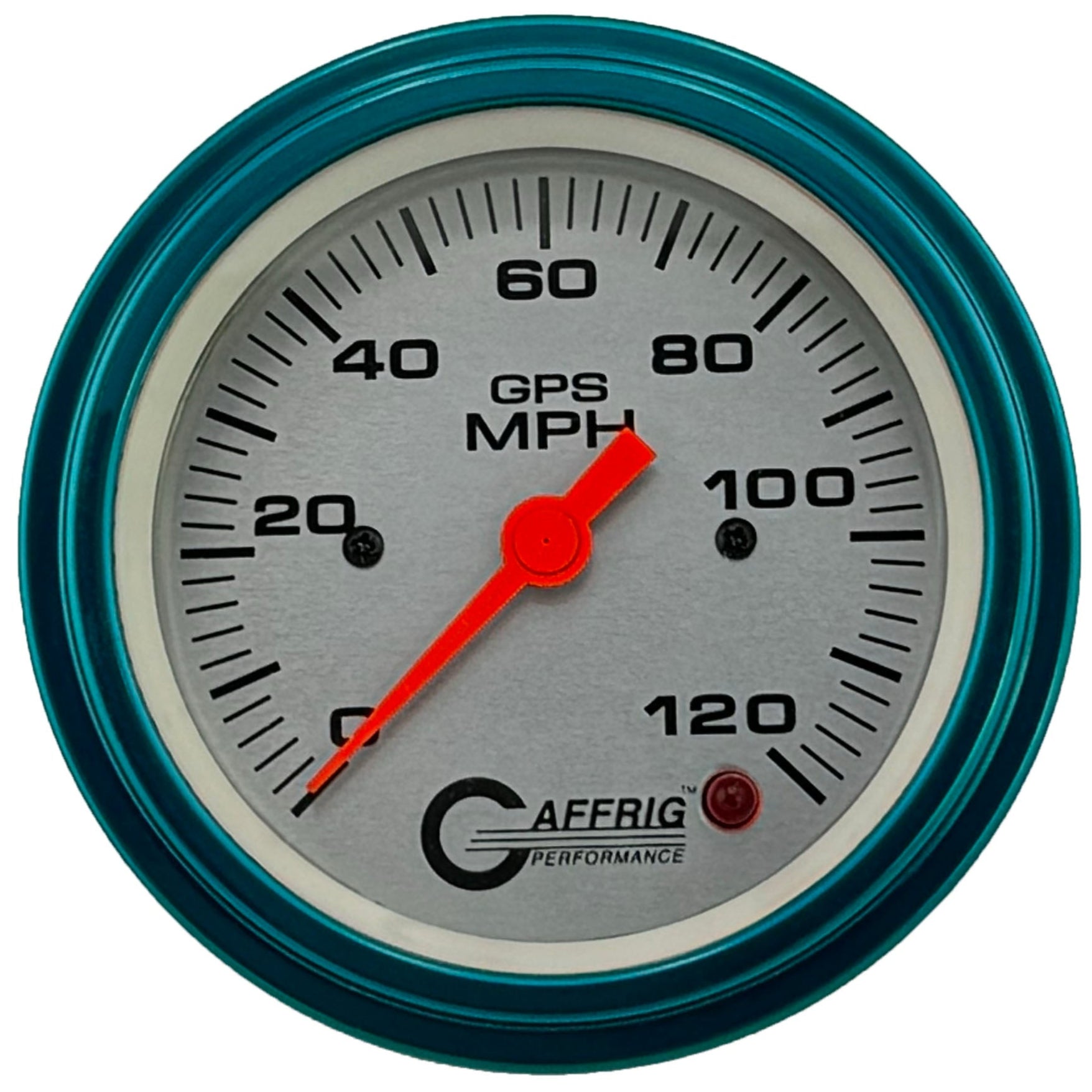GAFFRIG PART #4556 3 3/8 INCH GPS ANALOG 120 MPH SPEEDOMETER GAUGE KIT PLATINUM