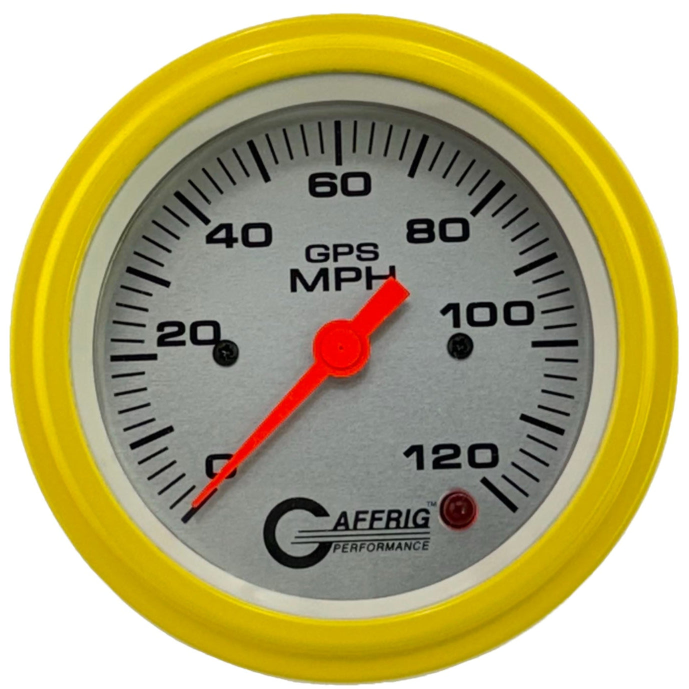 GAFFRIG PART #4556 3 3/8 INCH GPS ANALOG 120 MPH SPEEDOMETER GAUGE KIT PLATINUM