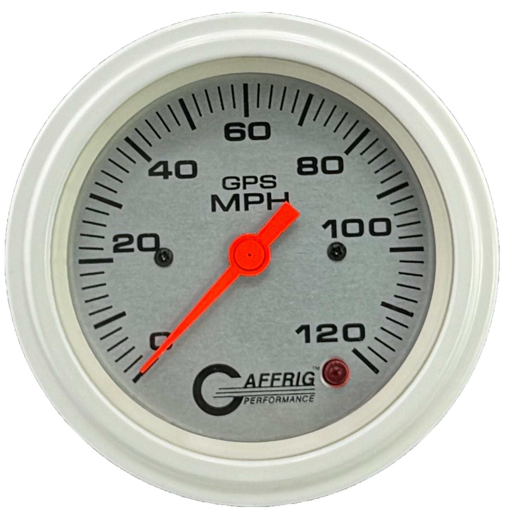 GAFFRIG PART #4556 3 3/8 INCH GPS ANALOG 120 MPH SPEEDOMETER GAUGE KIT PLATINUM
