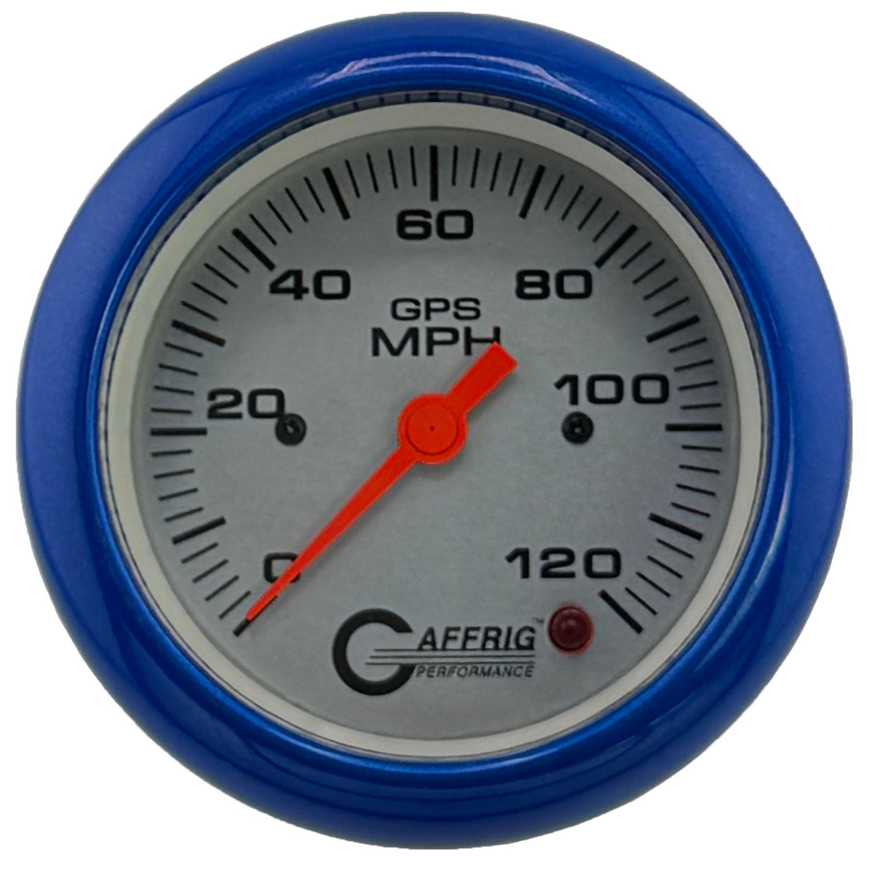 GAFFRIG PART #4556 3 3/8 INCH GPS ANALOG 120 MPH SPEEDOMETER GAUGE KIT PLATINUM