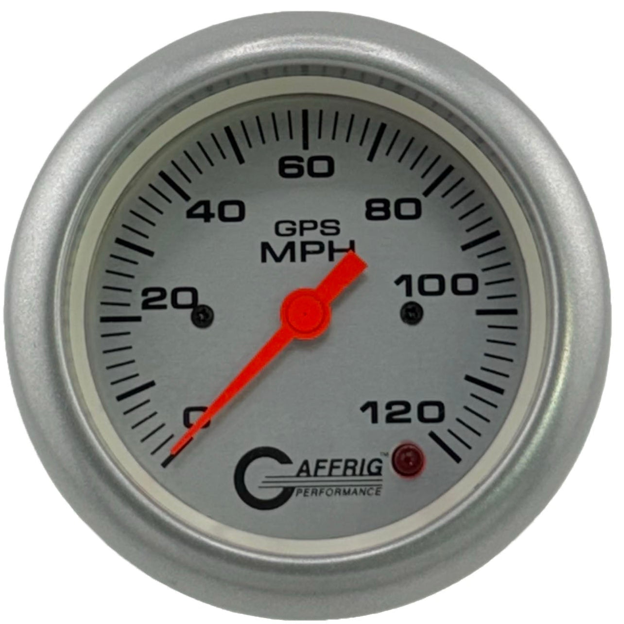 GAFFRIG PART #4556 3 3/8 INCH GPS ANALOG 120 MPH SPEEDOMETER GAUGE KIT PLATINUM