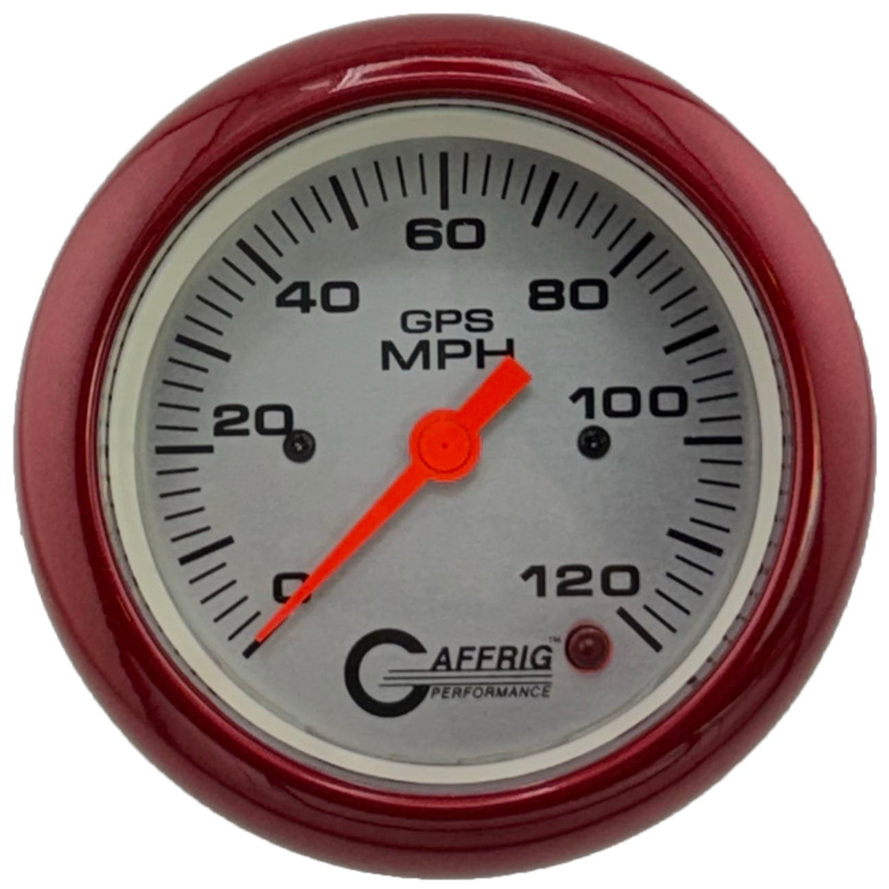 GAFFRIG PART #4556 3 3/8 INCH GPS ANALOG 120 MPH SPEEDOMETER GAUGE KIT PLATINUM
