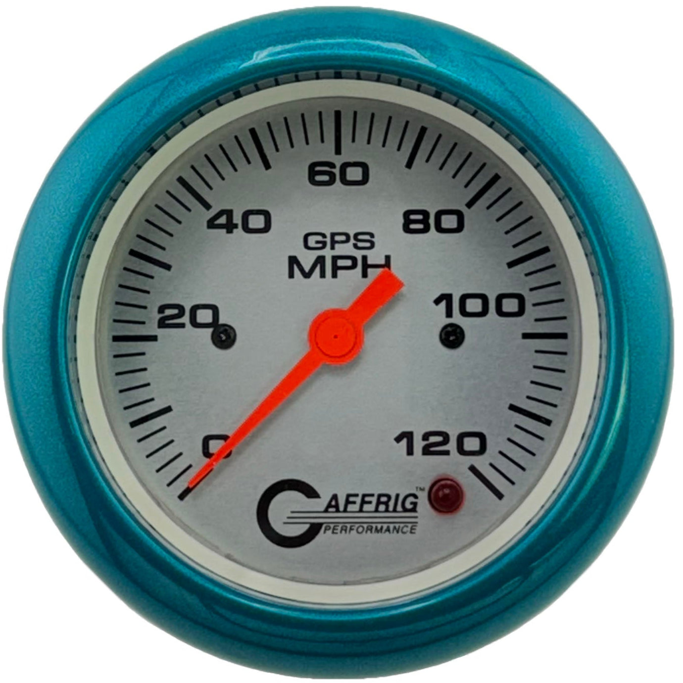 GAFFRIG PART #4556 3 3/8 INCH GPS ANALOG 120 MPH SPEEDOMETER GAUGE KIT PLATINUM