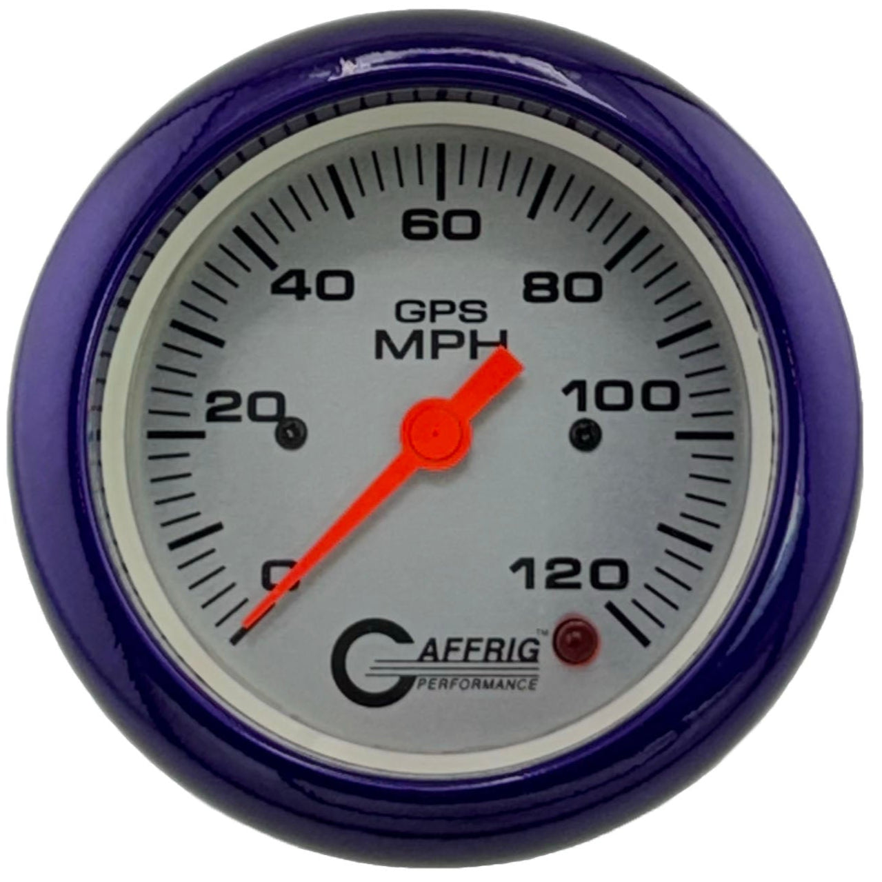 GAFFRIG PART #4556 3 3/8 INCH GPS ANALOG 120 MPH SPEEDOMETER GAUGE KIT PLATINUM
