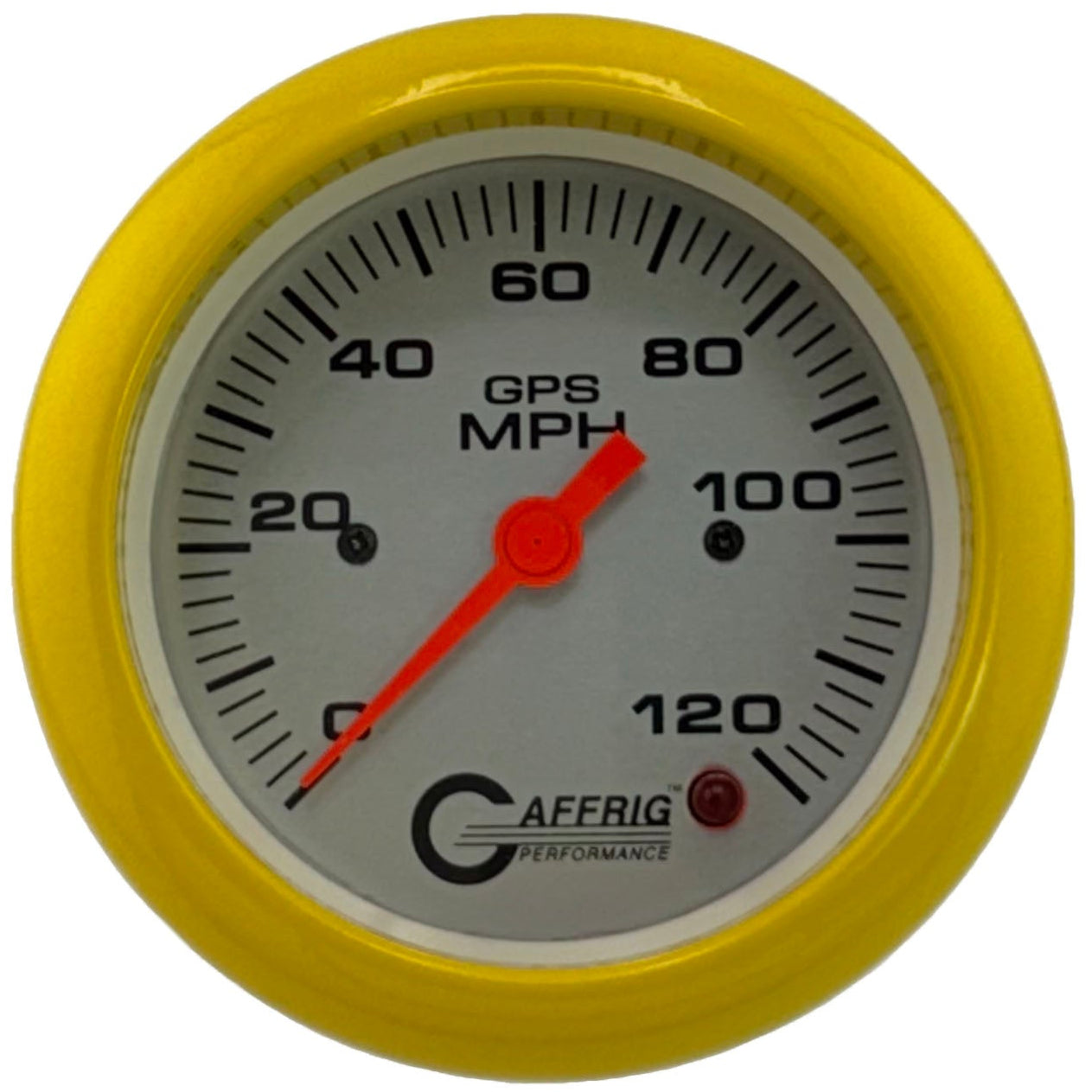 GAFFRIG PART #4556 3 3/8 INCH GPS ANALOG 120 MPH SPEEDOMETER GAUGE KIT PLATINUM