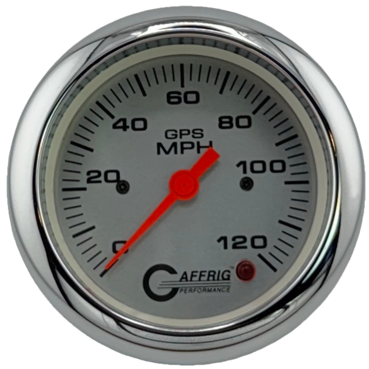 GAFFRIG PART #4556 3 3/8 INCH GPS ANALOG 120 MPH SPEEDOMETER GAUGE KIT PLATINUM