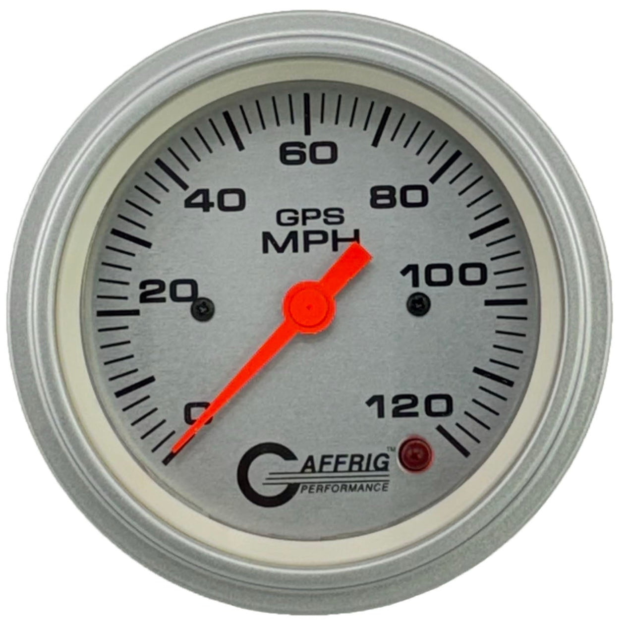 GAFFRIG PART #4556 3 3/8 INCH GPS ANALOG 120 MPH SPEEDOMETER GAUGE KIT PLATINUM