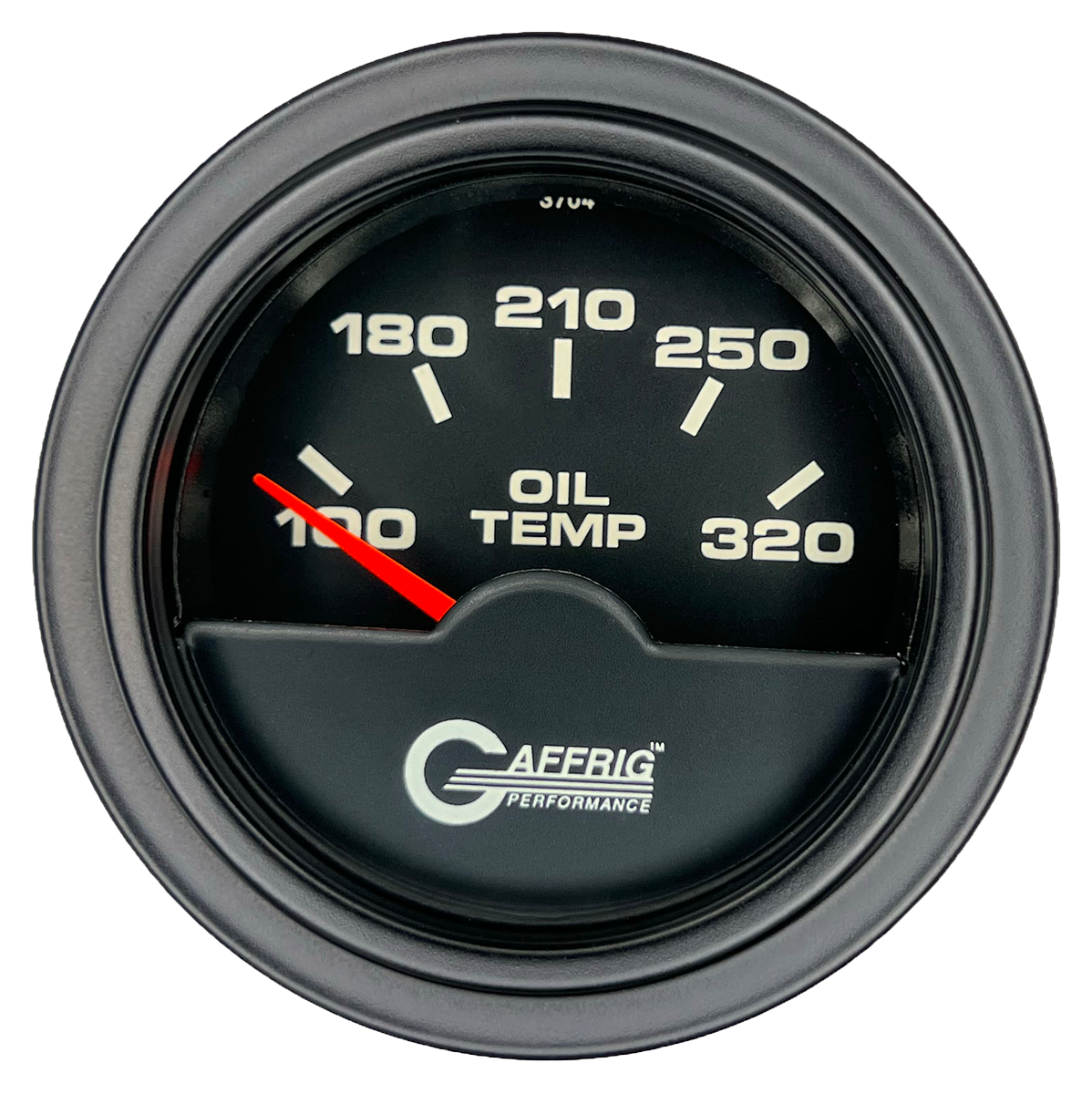 #5020 2 INCH ELECTRIC OIL TEMP. 100-320 F Black Black / Fat
