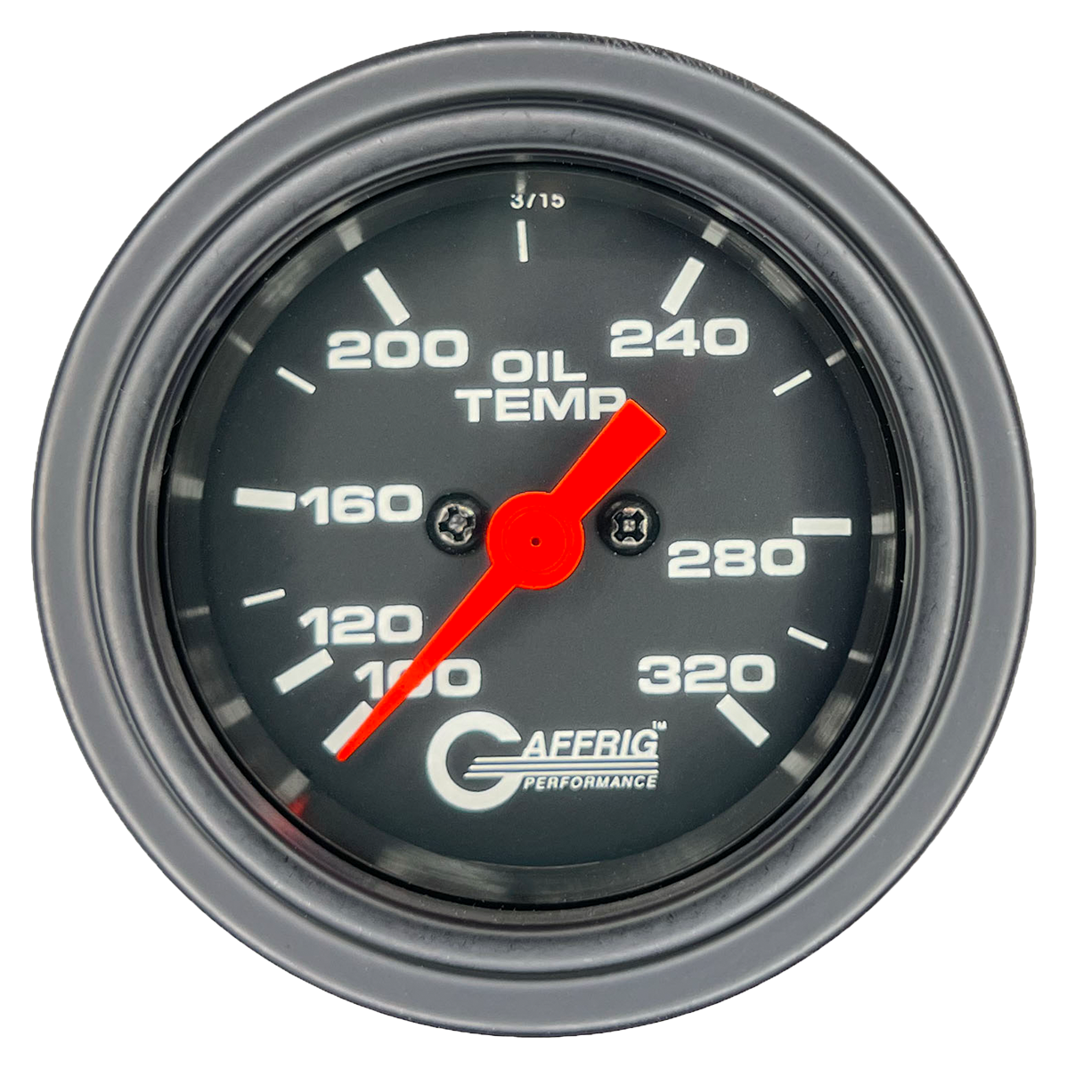 #5022 2 INCH ELECTRIC OIL TEMP. 100-320 F Black Black / Step