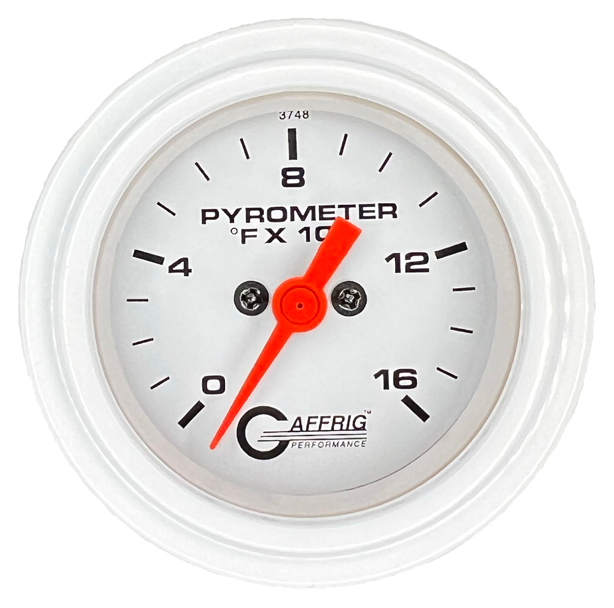 #5524 2 INCH ELECTRIC PYROMETER 0-1600 F White White / Step