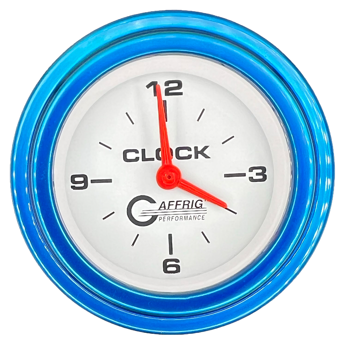 #5554 2 INCH ELECTRIC CLOCK WHITE Blue / Step