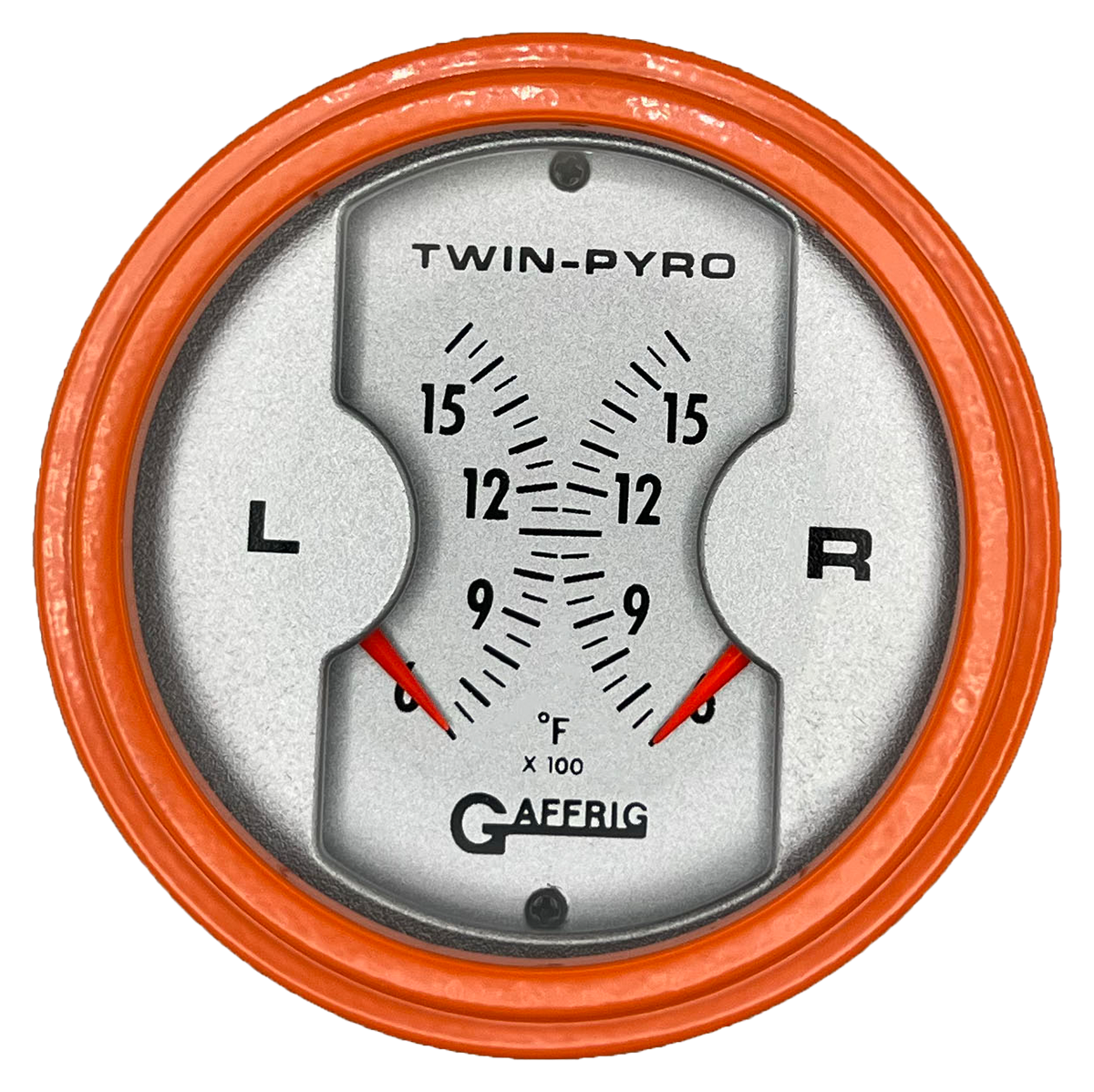 #6826 3 INCH MECHANICAL DUAL PLATINUM PYROMETER Orange / Step