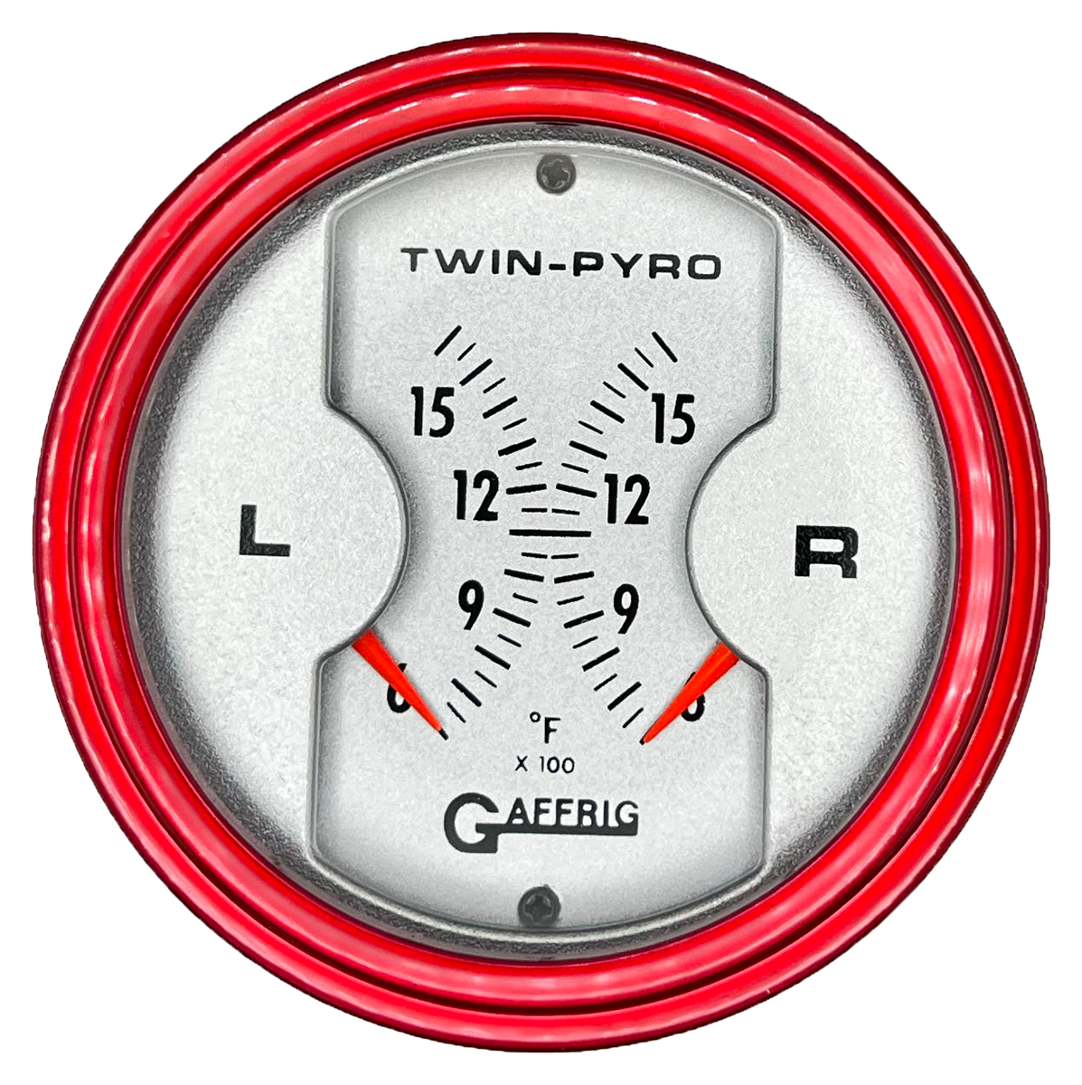 #6826 3 INCH MECHANICAL DUAL PLATINUM PYROMETER Red / Step