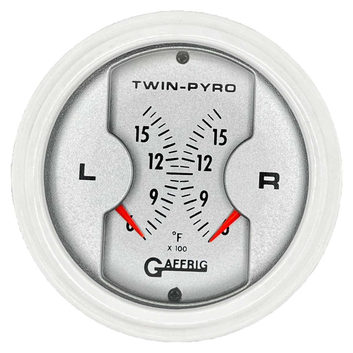 #6826 3 INCH MECHANICAL DUAL PLATINUM PYROMETER White / Step