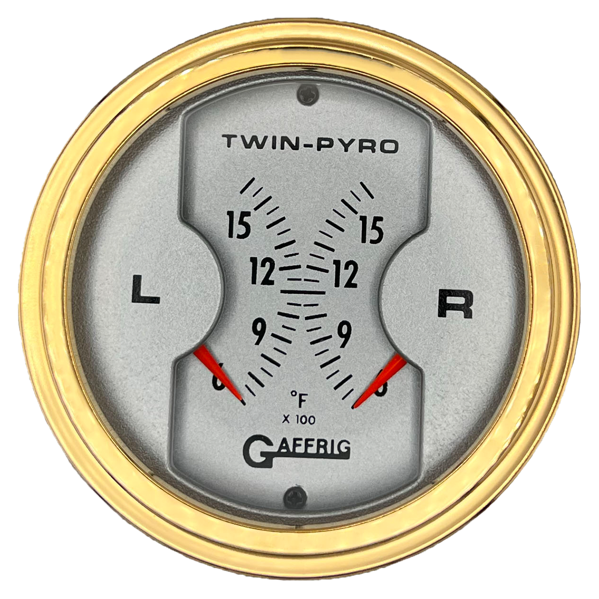 #6826 3 INCH MECHANICAL DUAL PLATINUM PYROMETER Gold / Step