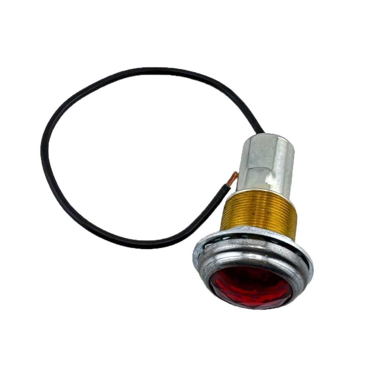 GAFFRIG PART #9510 BRIGHT RED WARNING LIGHT PANEL MOUNT LENS - 1 INCH