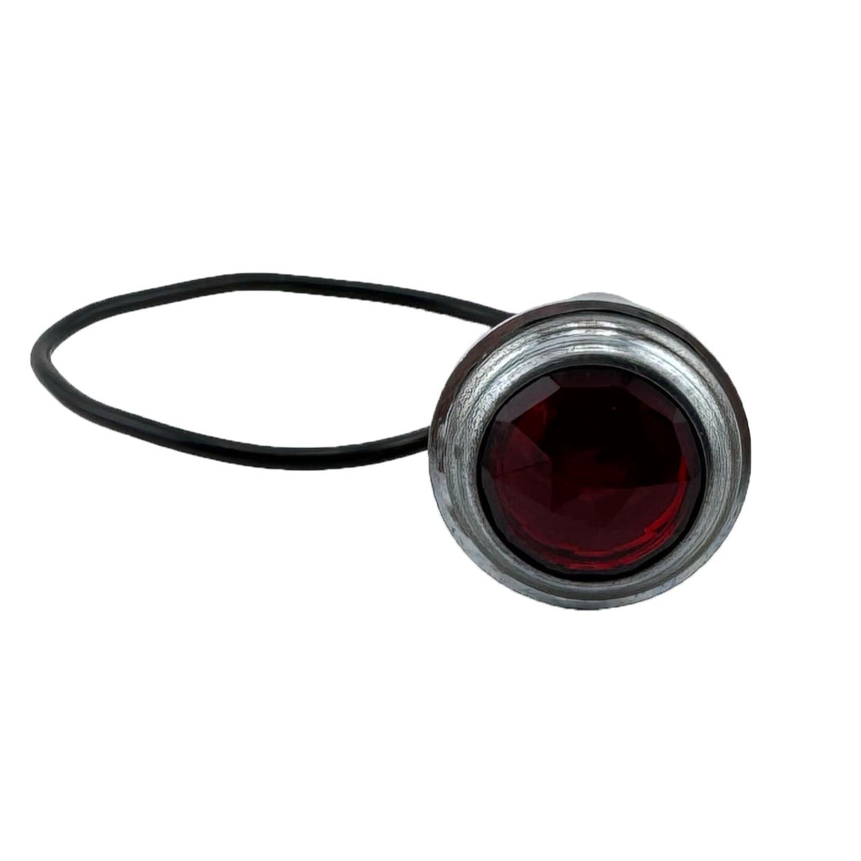 GAFFRIG PART #9510 BRIGHT RED WARNING LIGHT PANEL MOUNT LENS - 1 INCH