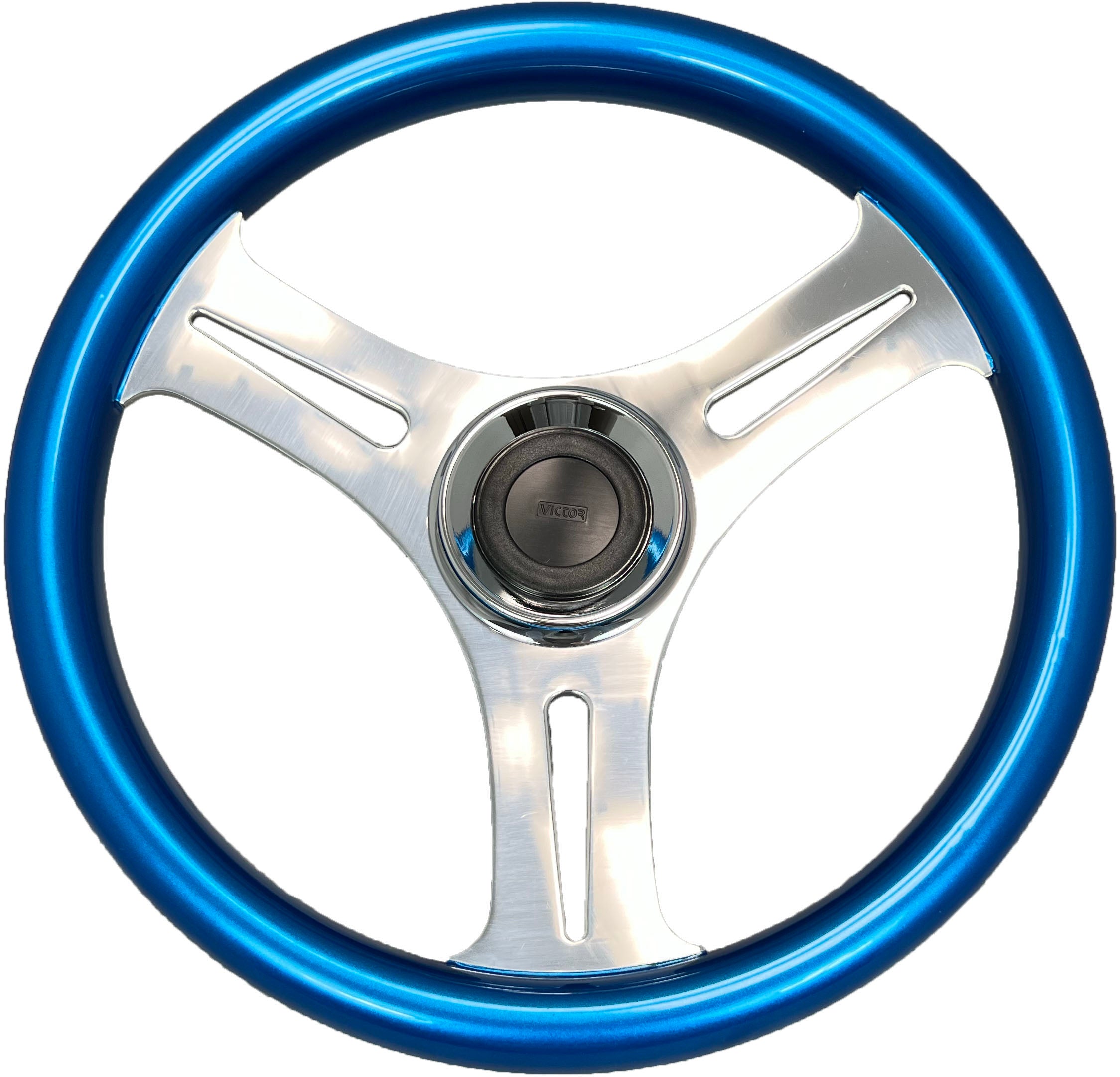 GAFFRIG PART #9615 STEERING WHEEL BLUE