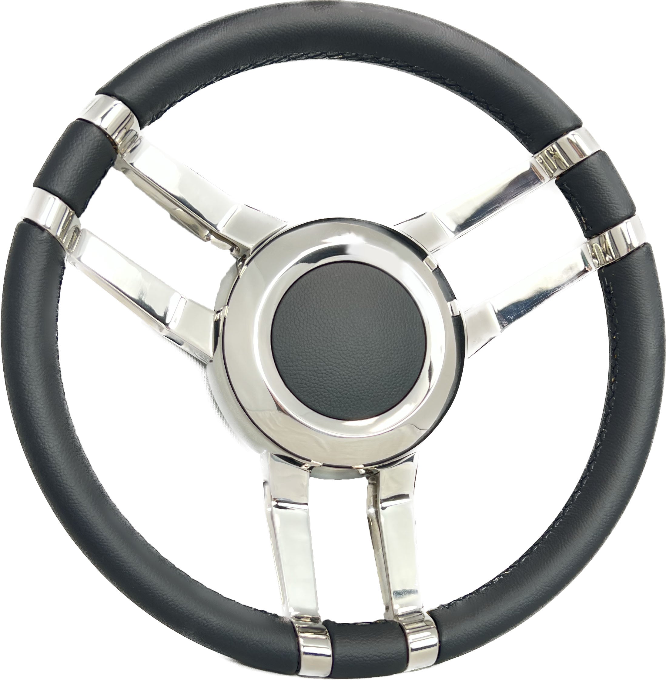 STEERING WHEEL LEATHER Black