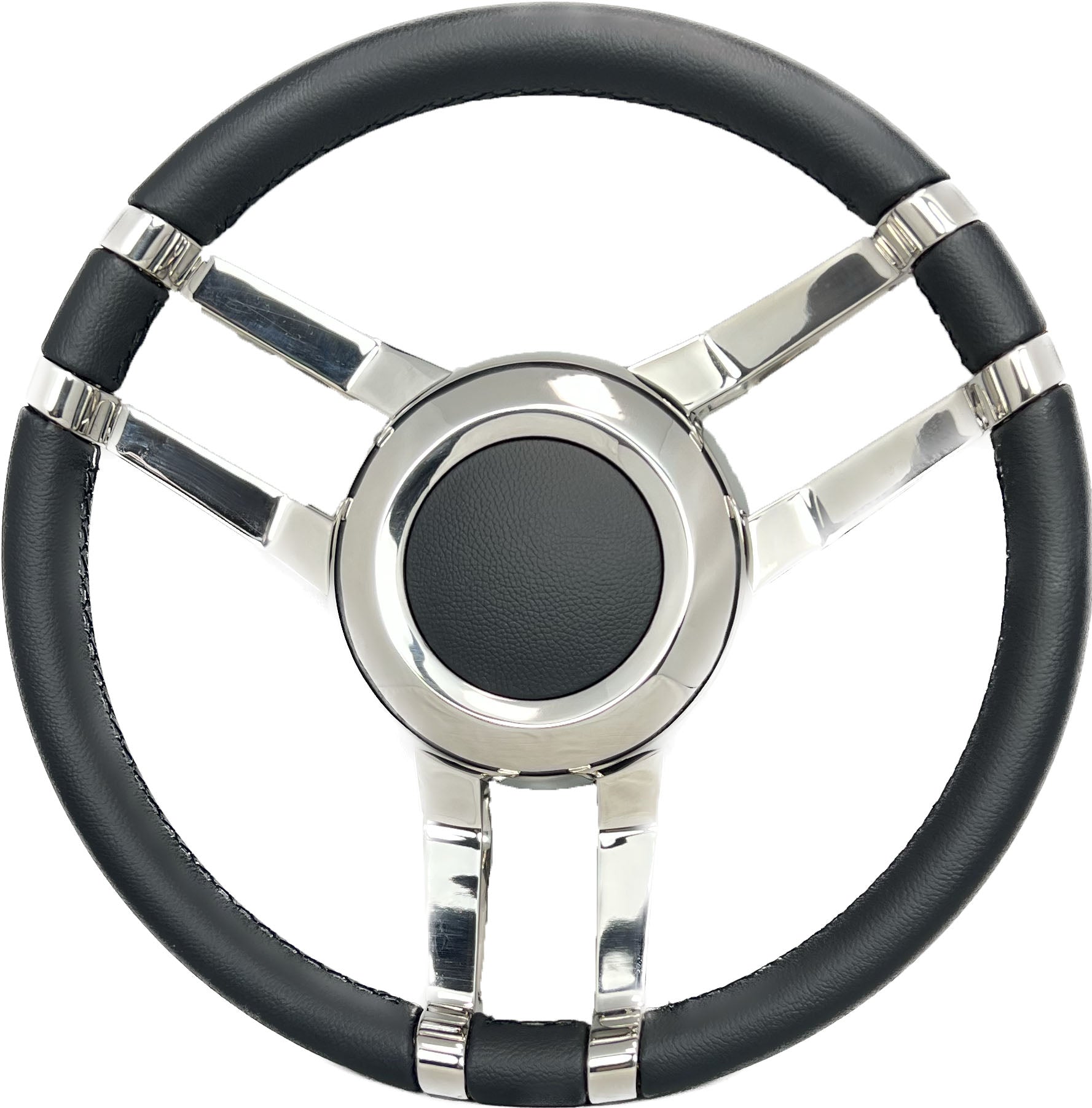 STEERING WHEEL LEATHER Black
