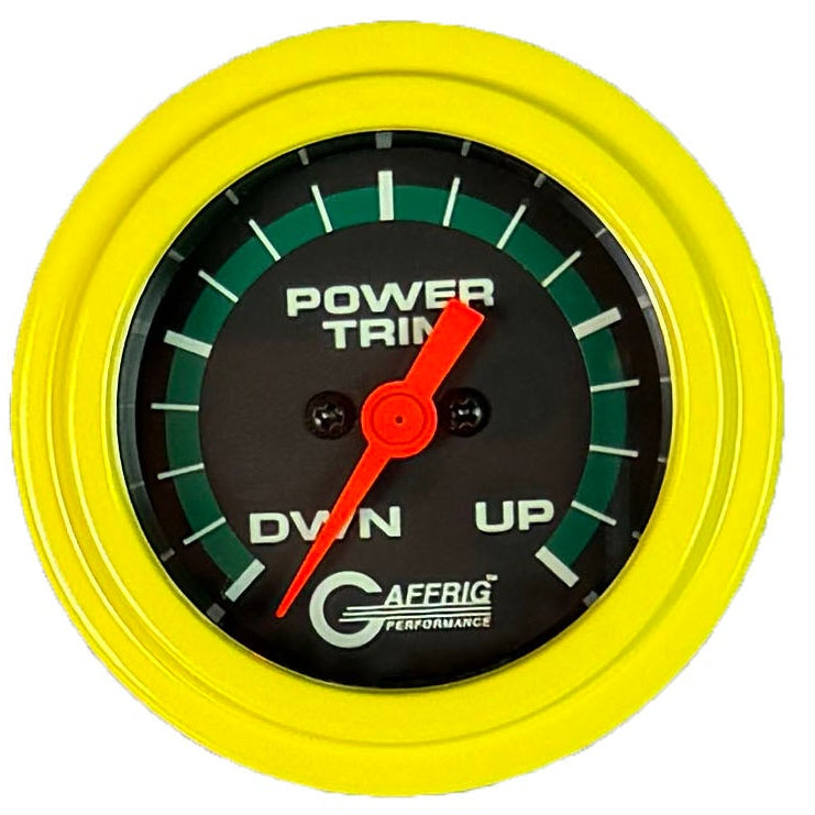 GAFFRIG PART #5052 2 INCH ELECTRIC TRIM METER MERCURY MARINE BOAT GAUGE - 270 DEGREE SWEEP BLACK