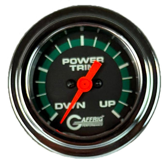 GAFFRIG PART #5052 2 INCH ELECTRIC TRIM METER MERCURY MARINE BOAT GAUGE - 270 DEGREE SWEEP BLACK