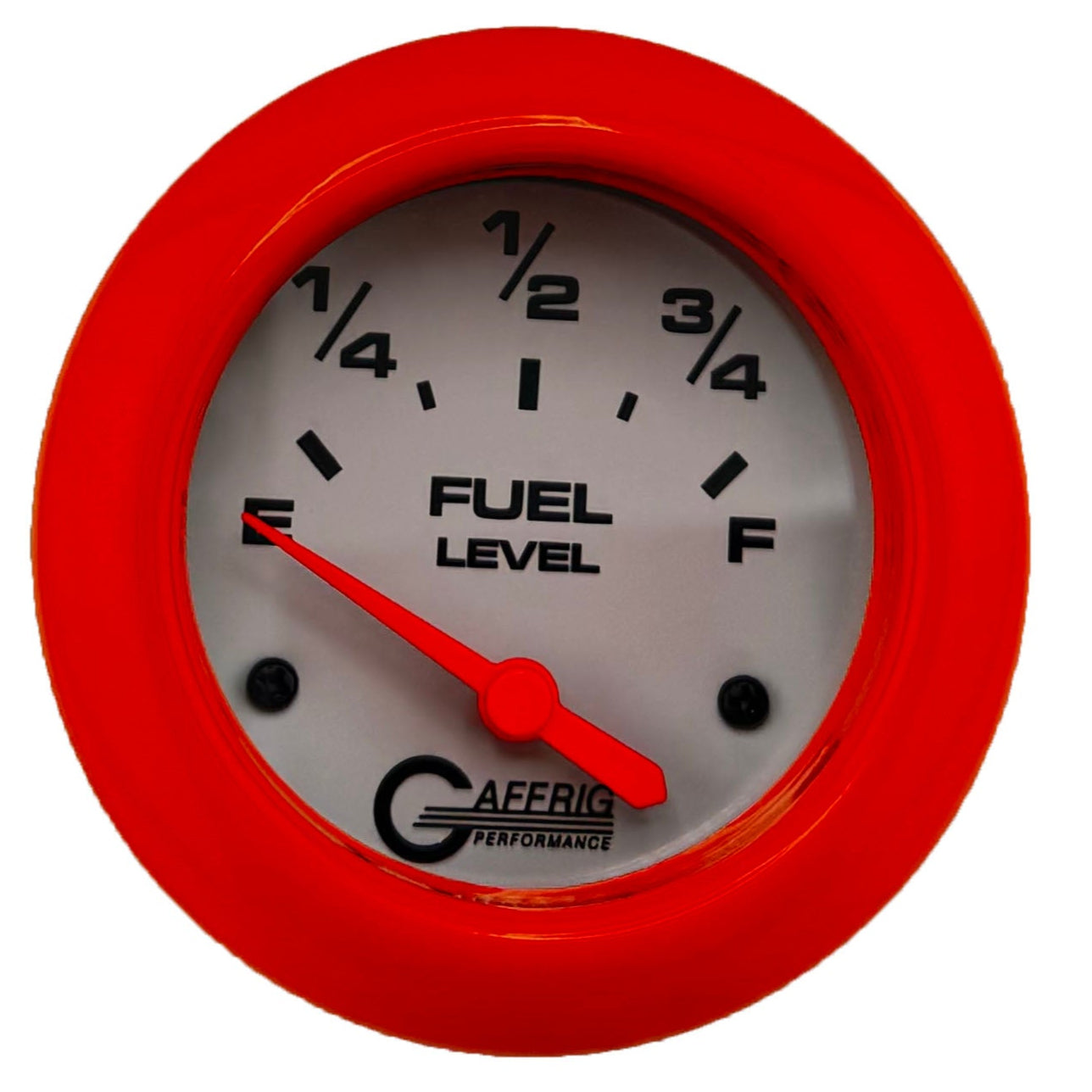 GAFFRIG PART #13000 2 5/8 INCH ELECTRIC FUEL LEVEL MARINE BOAT GAUGE 240-33 OHMS WHITE