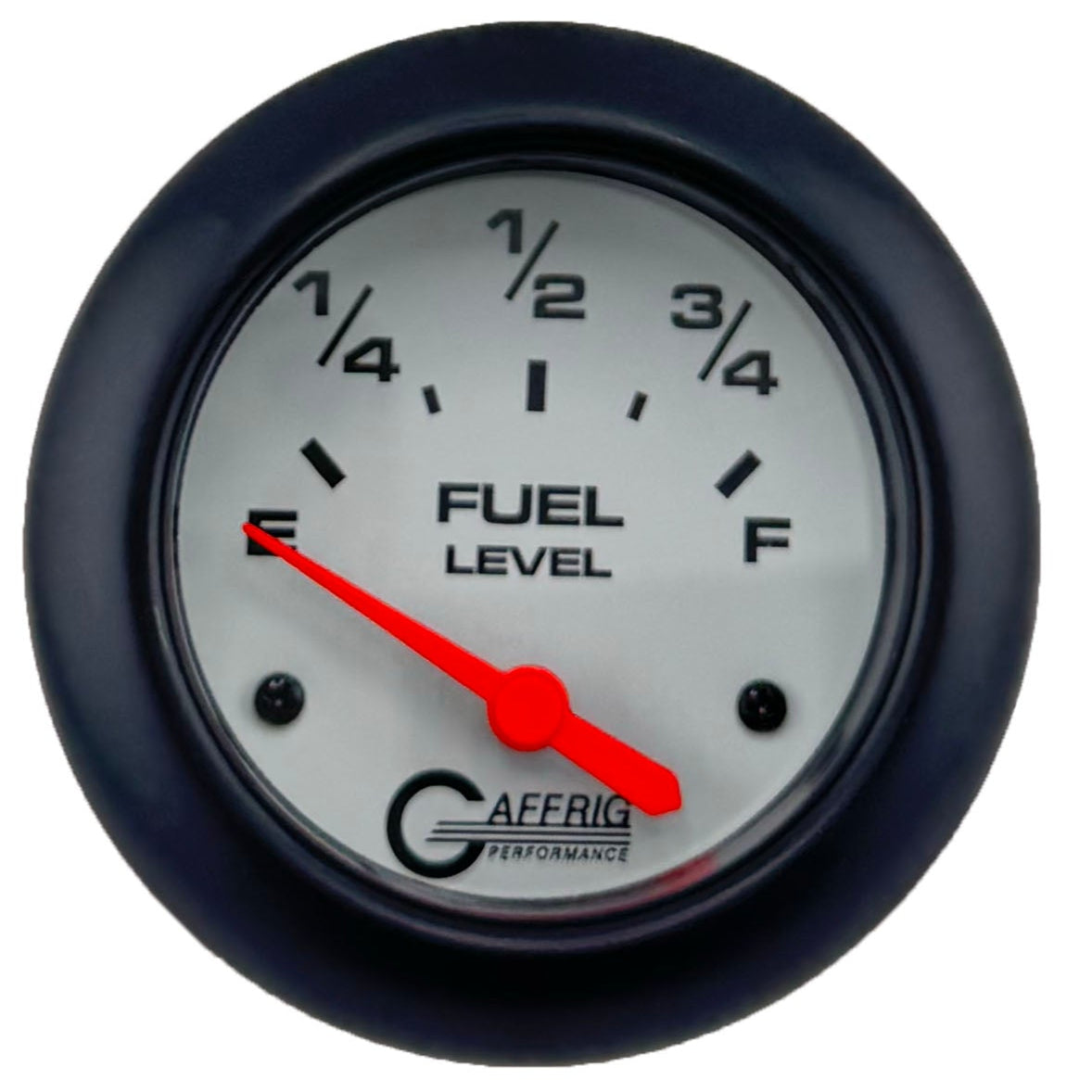 GAFFRIG PART #13000 2 5/8 INCH ELECTRIC FUEL LEVEL MARINE BOAT GAUGE 240-33 OHMS WHITE