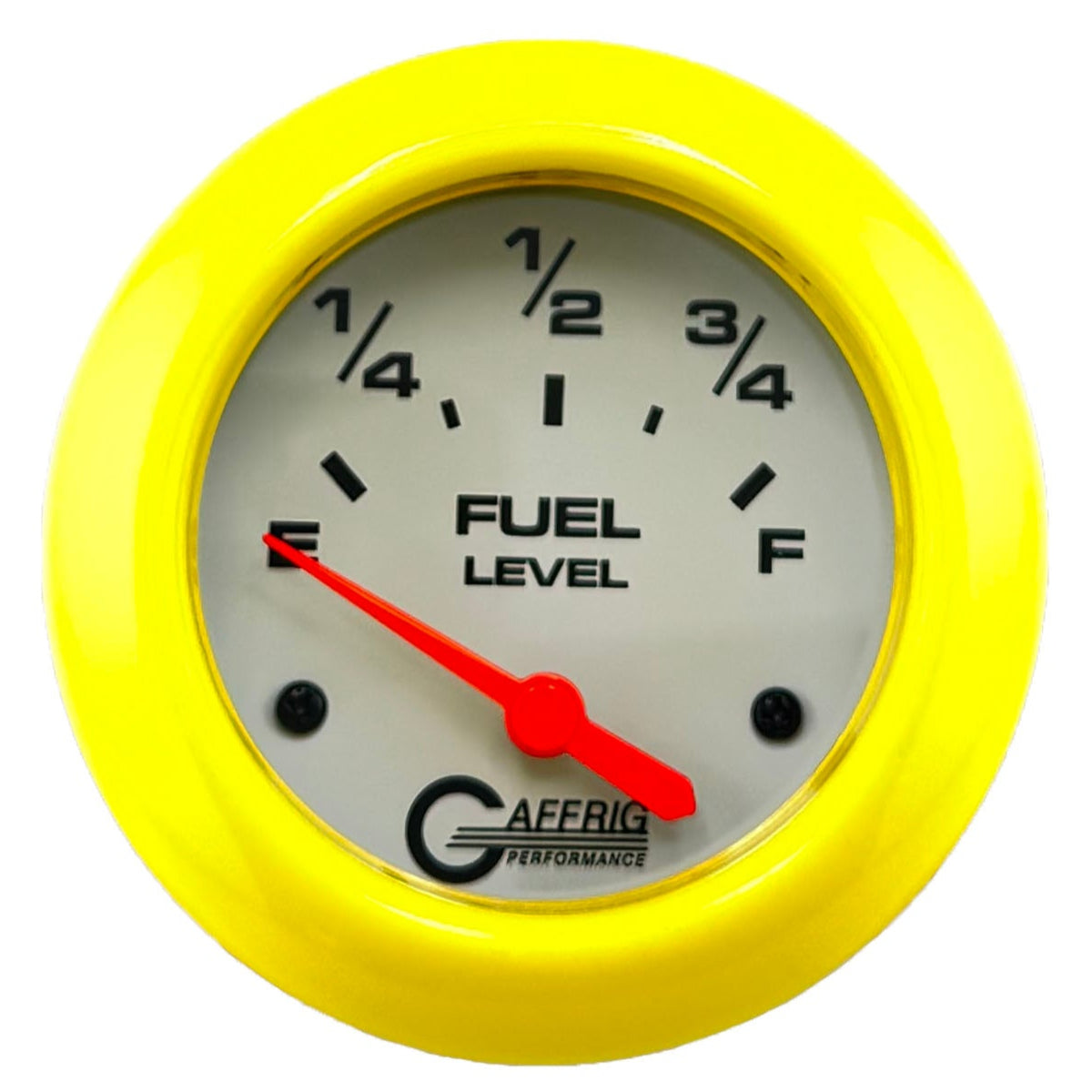 GAFFRIG PART #13000 2 5/8 INCH ELECTRIC FUEL LEVEL MARINE BOAT GAUGE 240-33 OHMS WHITE