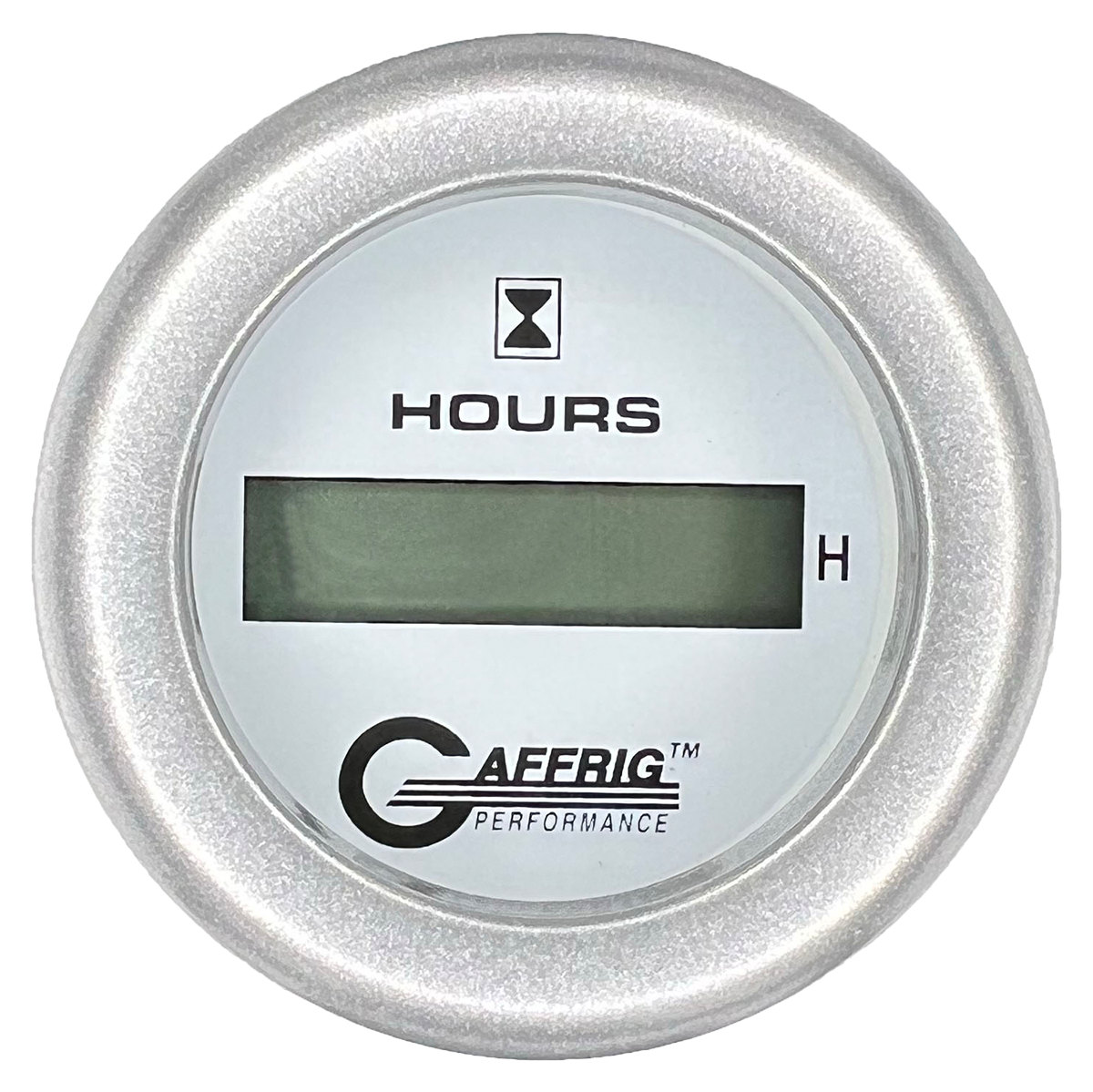 #195510 2 INCH ELECTRIC ENGINE HOUR METER White Platinum / Step