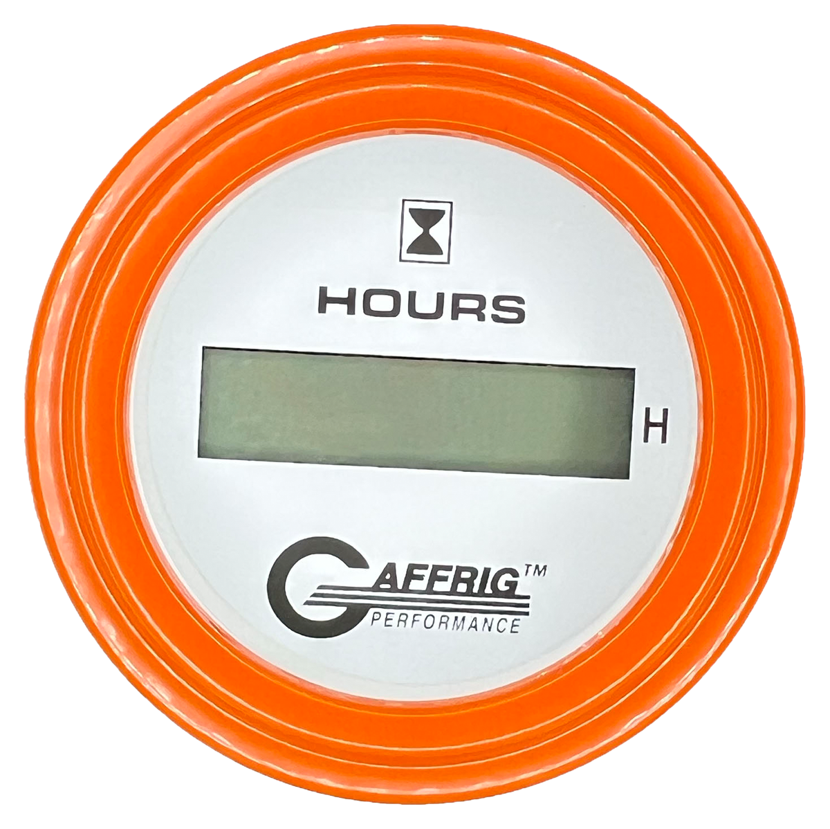 #195510 2 INCH ELECTRIC ENGINE HOUR METER White Orange / Step