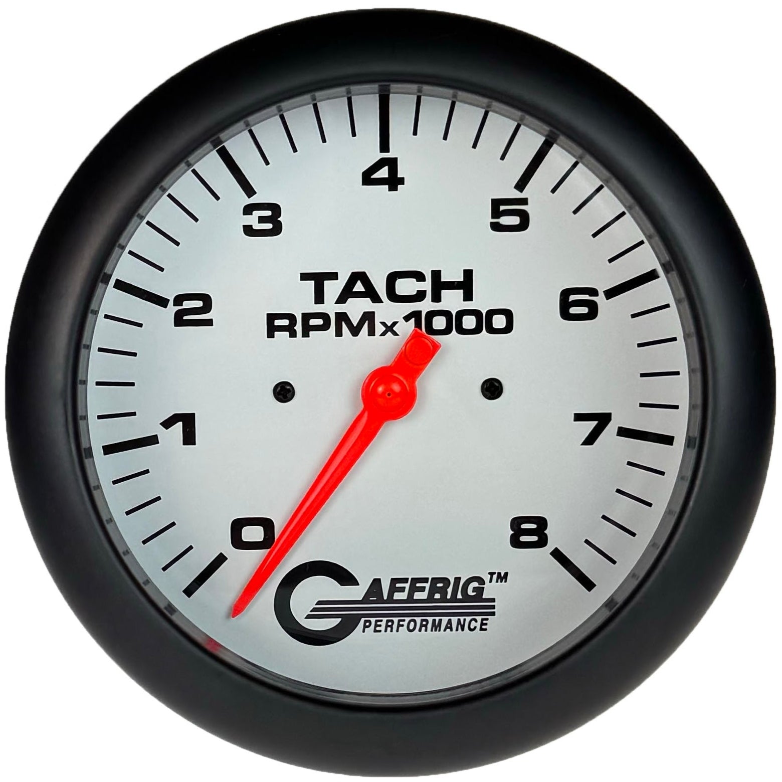 GAFFRIG PART #1910019 4 5/8 INCH ELECTRIC TACHOMETER MARINE BOAT GAUGE 0-8000 RPM WHITE