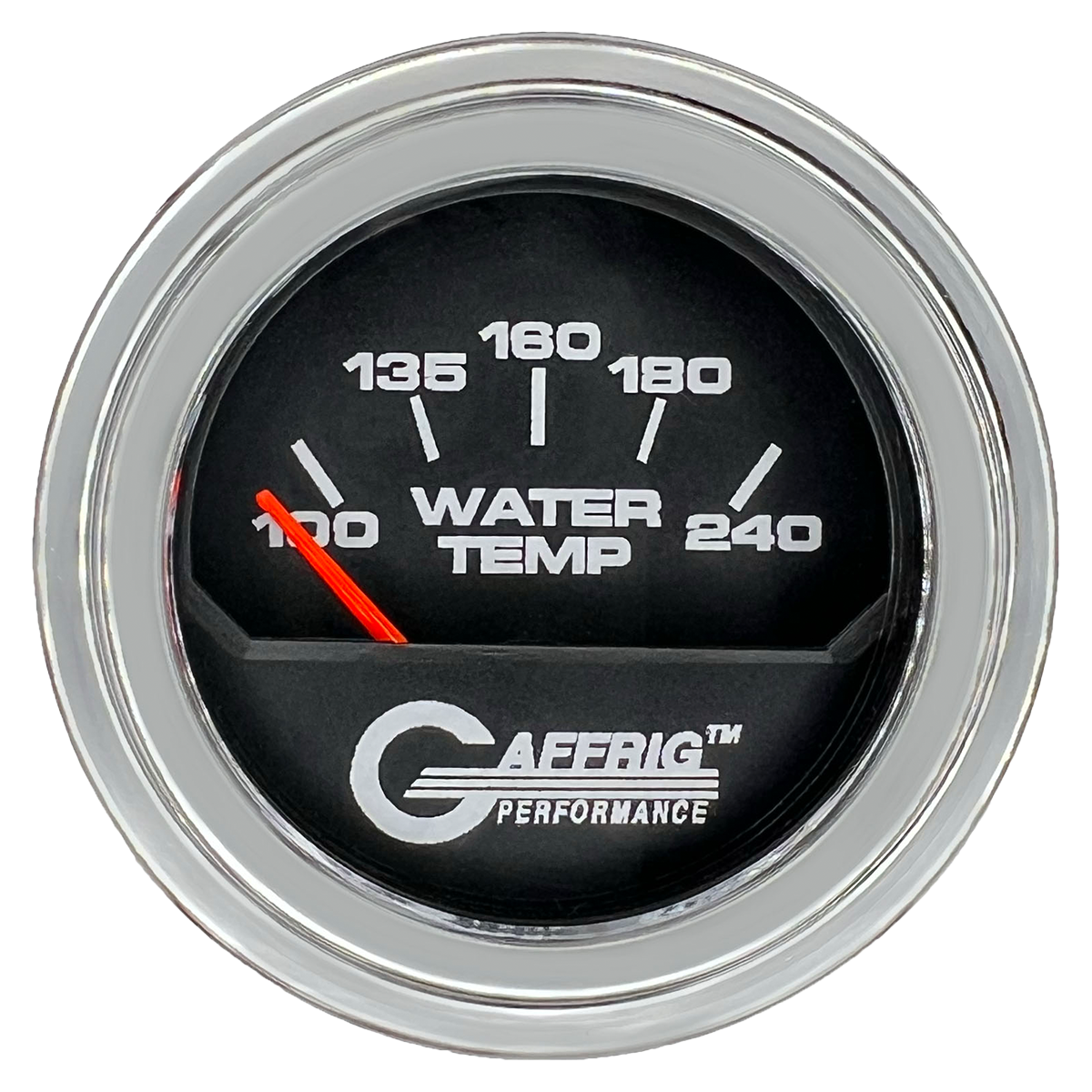 #195040 2 INCH ELECTRIC WATER TEMP. 100-240 F Black Chrome / Step