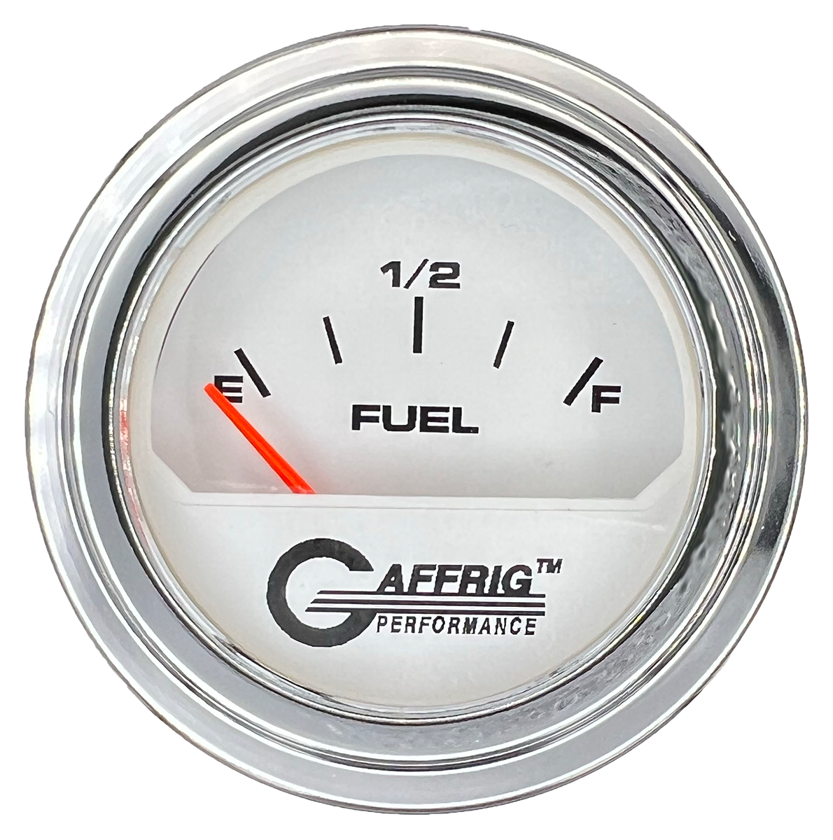 #195502 2 INCH ELECTRIC FUEL LEVEL 240-33~ White Chrome / Step