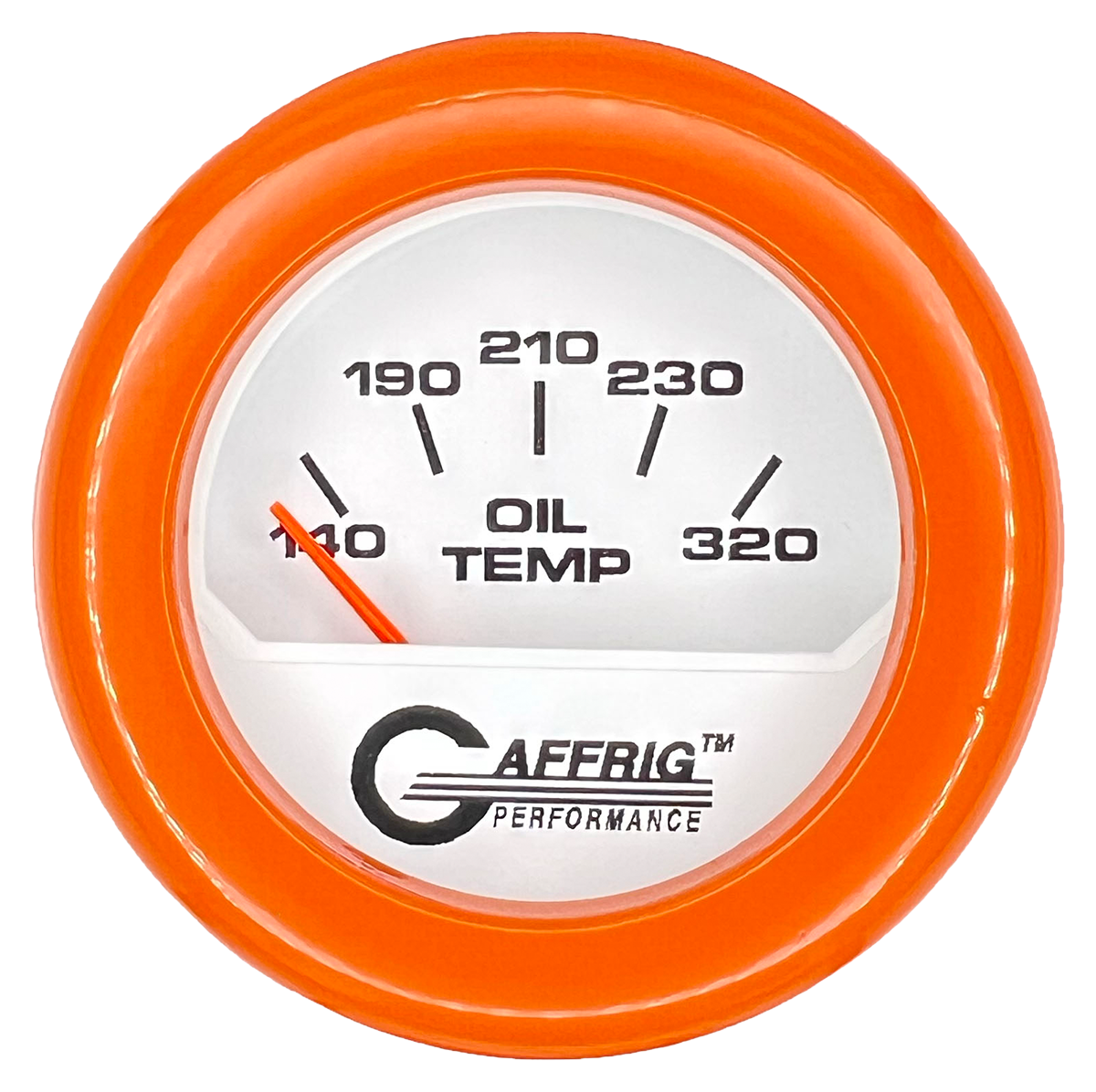 #195520 2 INCH ELECTRIC OIL TEMP. 100-320 F White Orange / Step