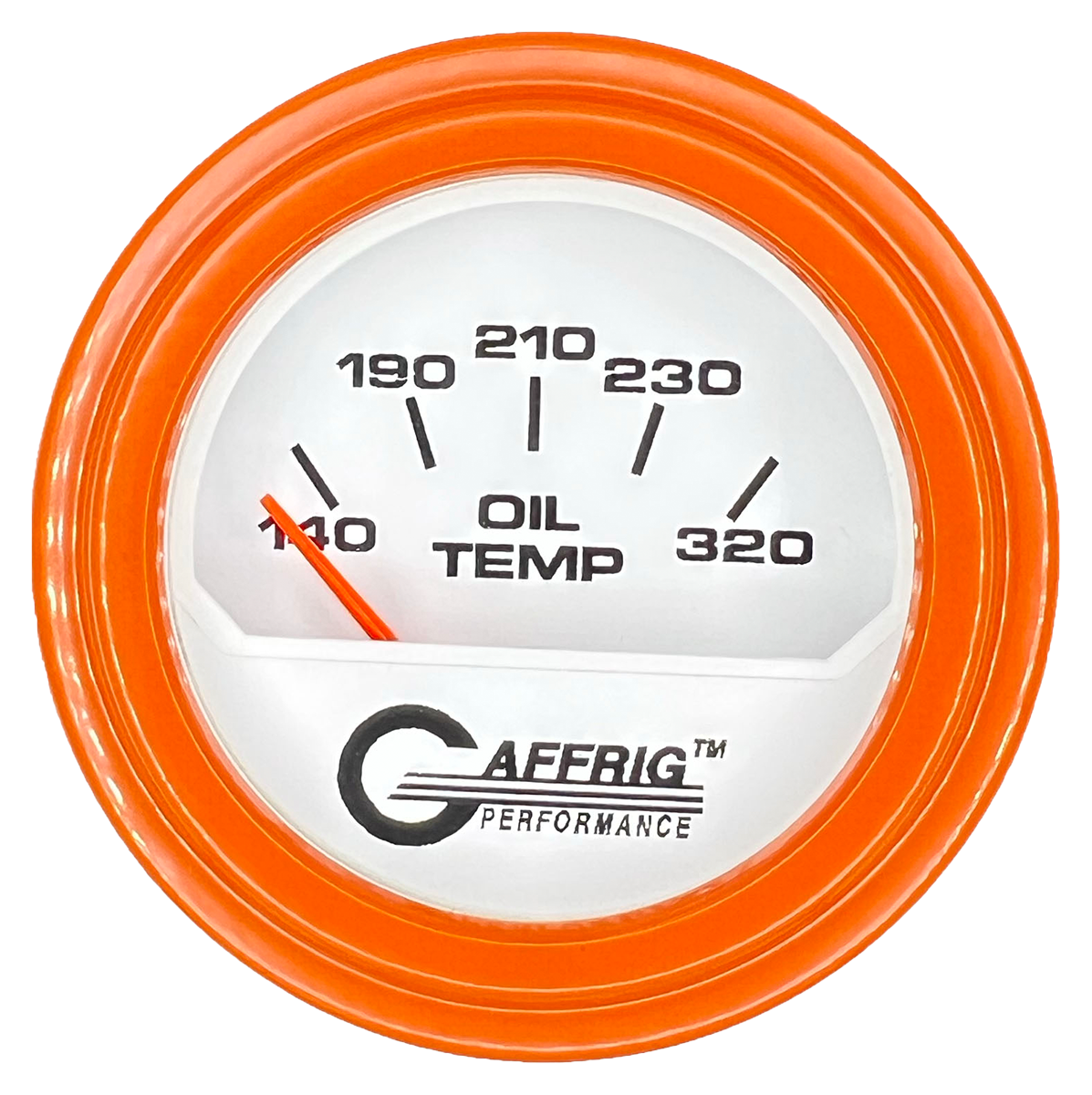 #195520 2 INCH ELECTRIC OIL TEMP. 100-320 F White Orange / Step
