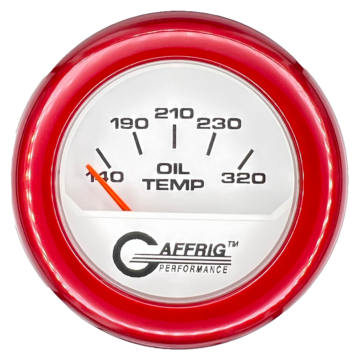 #195520 2 INCH ELECTRIC OIL TEMP. 100-320 F White Red / Step