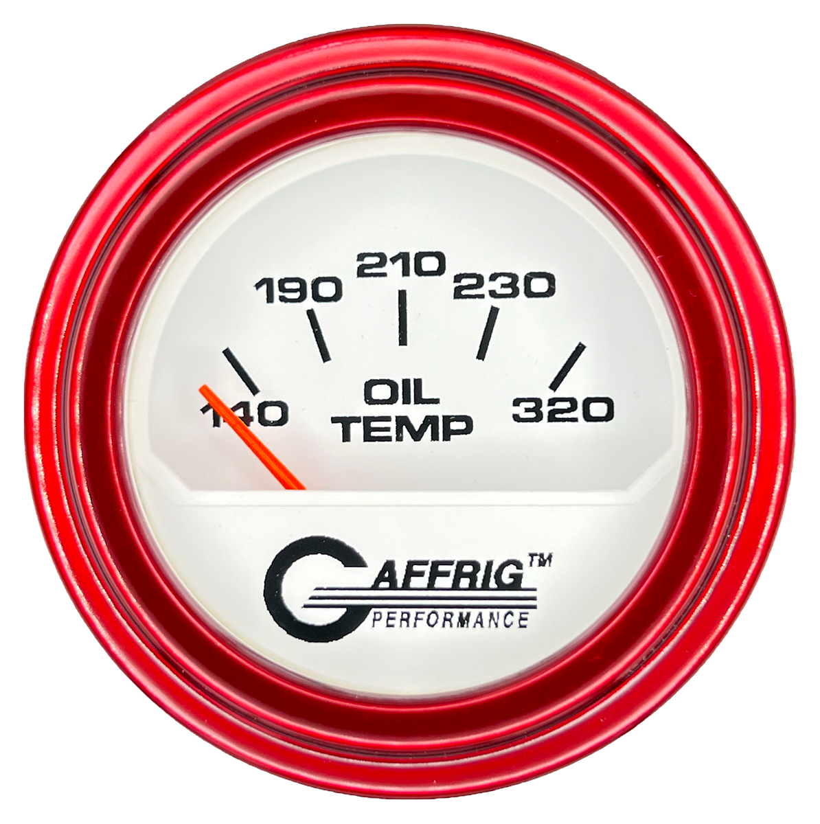 #195520 2 INCH ELECTRIC OIL TEMP. 100-320 F White Red / Step
