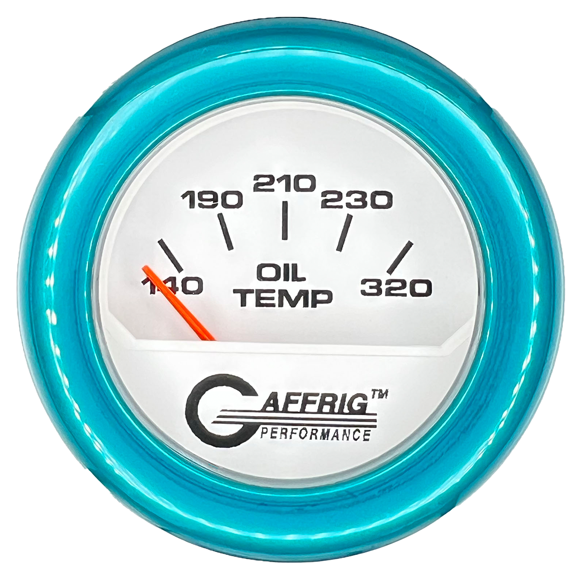 #195520 2 INCH ELECTRIC OIL TEMP. 100-320 F White Teal / Step