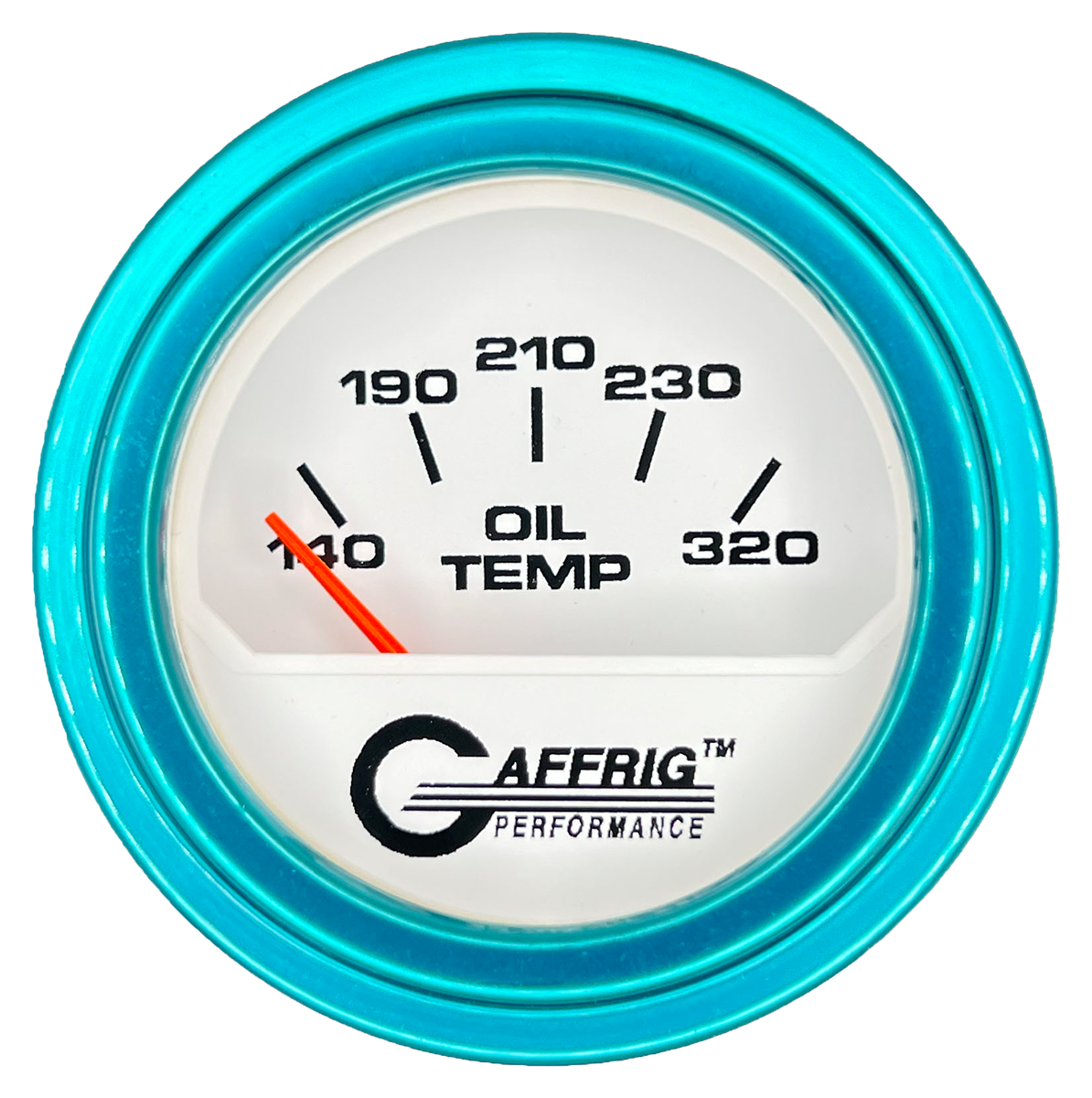 #195520 2 INCH ELECTRIC OIL TEMP. 100-320 F White Teal / Step