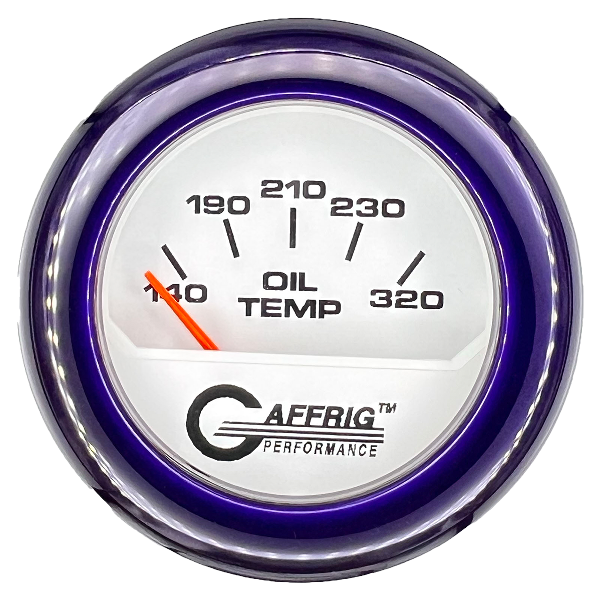 #195520 2 INCH ELECTRIC OIL TEMP. 100-320 F White Purple / Step