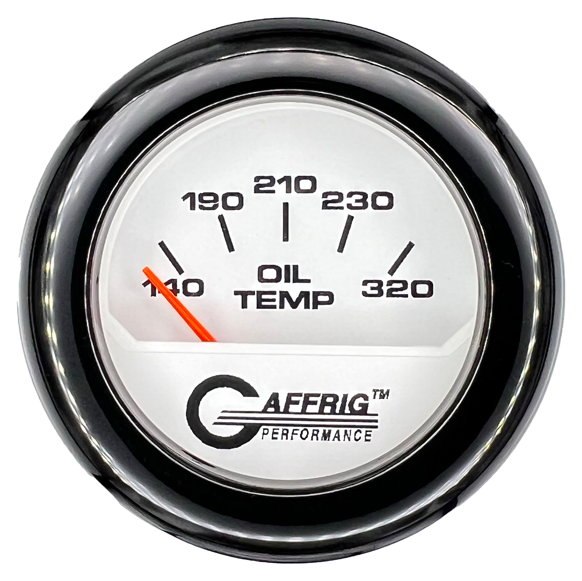 #195520 2 INCH ELECTRIC OIL TEMP. 100-320 F White Black / Step