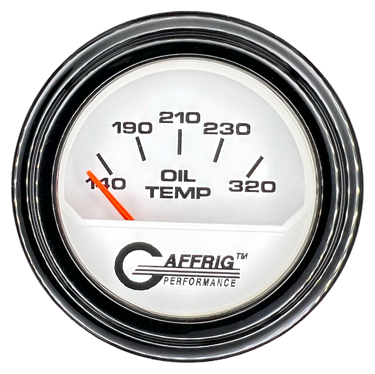 #195520 2 INCH ELECTRIC OIL TEMP. 100-320 F White Black / Step