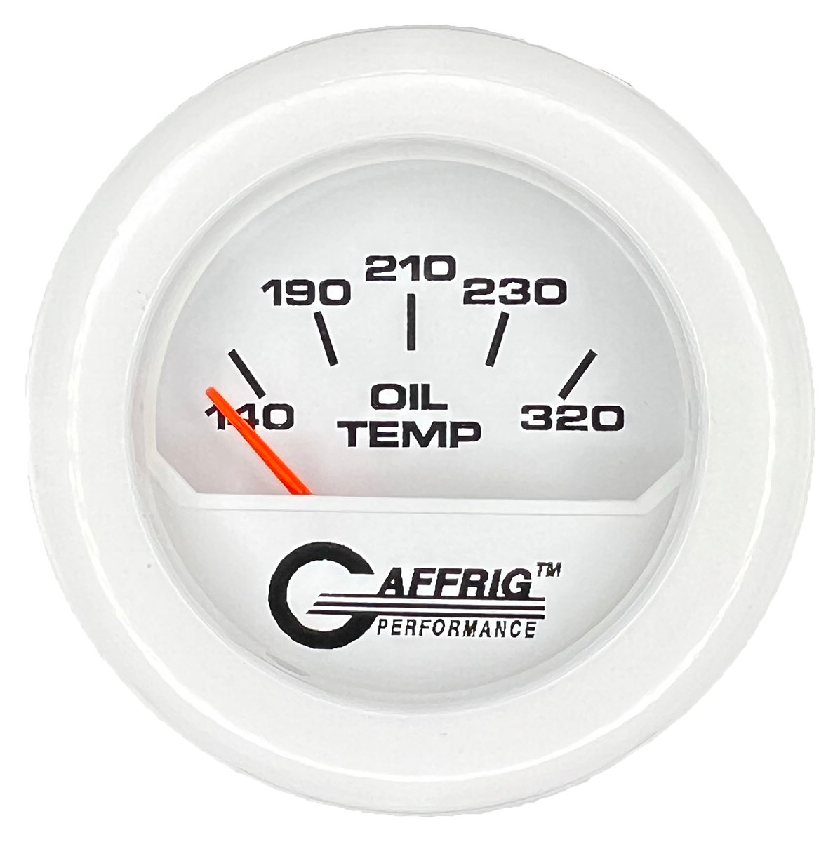 #195520 2 INCH ELECTRIC OIL TEMP. 100-320 F White White / Step