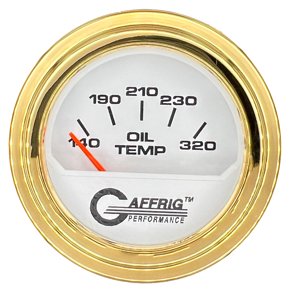 #195520 2 INCH ELECTRIC OIL TEMP. 100-320 F White Gold / Step