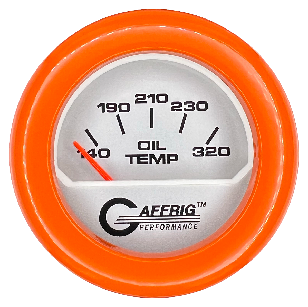 GAFFRIG PART #195820 2 INCH ELECTRIC OIL TEMPERATURE MARINE BOAT GAUGE 100-320 F PLATINUM