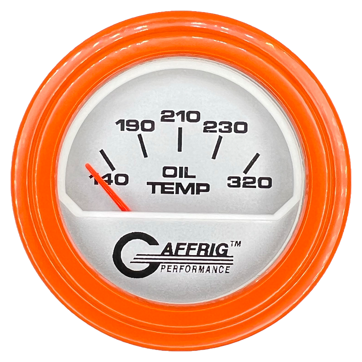 GAFFRIG PART #195820 2 INCH ELECTRIC OIL TEMPERATURE MARINE BOAT GAUGE 100-320 F PLATINUM