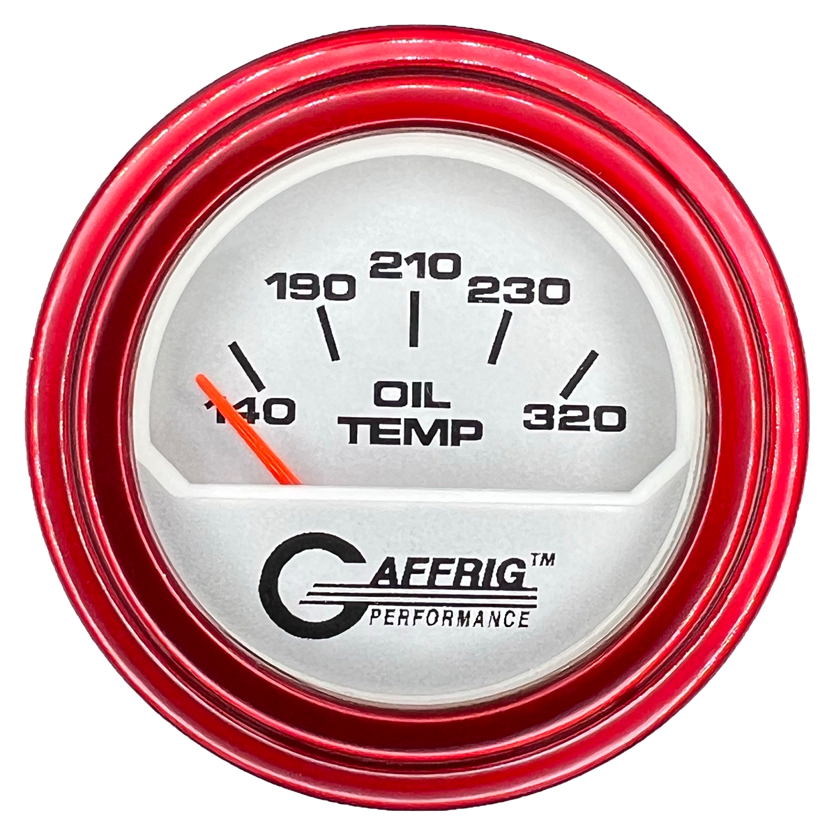 GAFFRIG PART #195820 2 INCH ELECTRIC OIL TEMPERATURE MARINE BOAT GAUGE 100-320 F PLATINUM