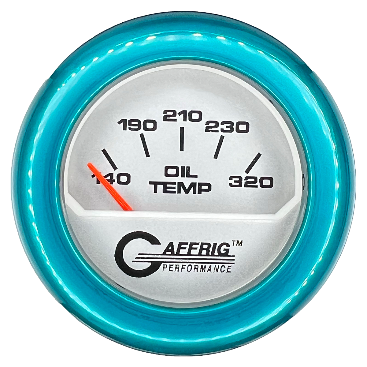 GAFFRIG PART #195820 2 INCH ELECTRIC OIL TEMPERATURE MARINE BOAT GAUGE 100-320 F PLATINUM
