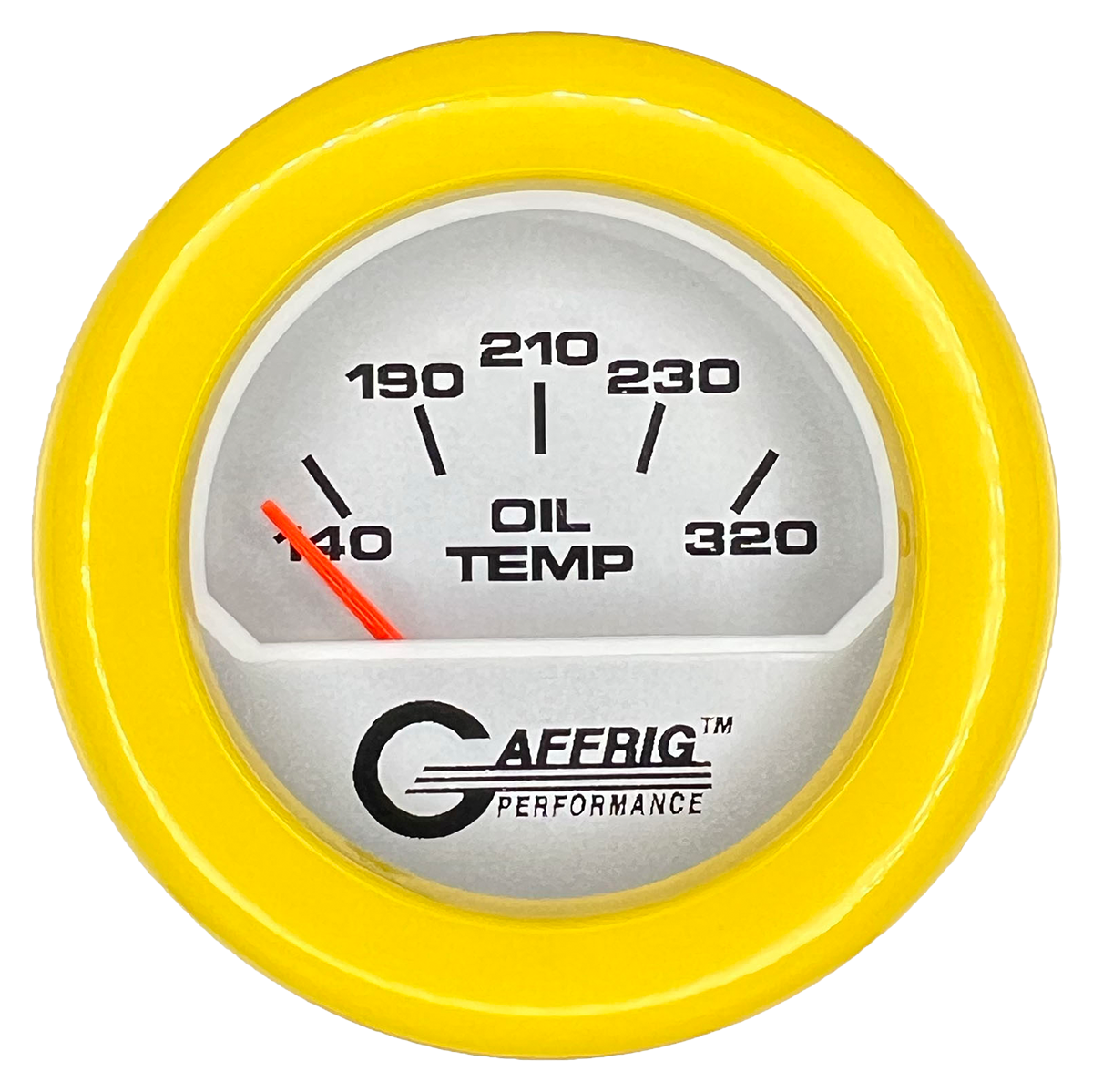 GAFFRIG PART #195820 2 INCH ELECTRIC OIL TEMPERATURE MARINE BOAT GAUGE 100-320 F PLATINUM